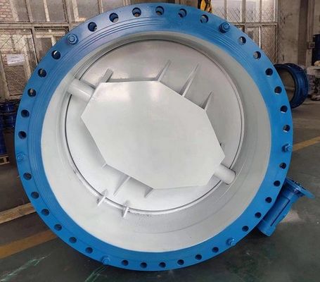 Certificado completo Válvulas de borboleta DIN BS JIS Flange DI CI WCB Corpo Flange duplo