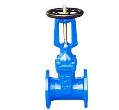 Válvula de porta hidráulica de ferro fundido de tipo flange de escotilha com tronco ascendente e assento resistente