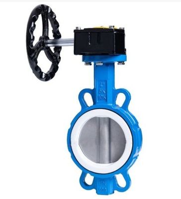 Estrutura do diafragma 4 polegadas Wafer Center Butterfly Valve Manual Mão para suporte OEM