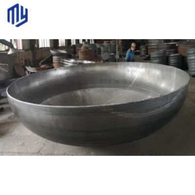 Cabeça de recipiente de tanque elíptico de aço inoxidável de carbono com ligação soldada com suporte OEM