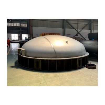 Cabeça de prato hemisférica de aço carbono grande para instalação de tanque de água e tubos personalizados