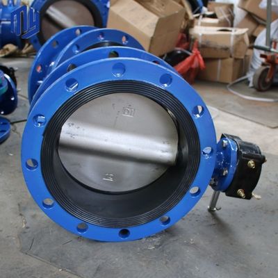 Industrial DN600 PN10 PN25 NBR Assento Elétrico Butterfly Valve Double Flanged Quick Open