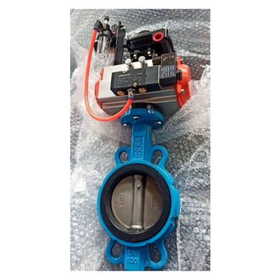 Válvula de borboleta de aço inoxidável de corpo de wafer de bagagem de borboleta personalizada para industrial
