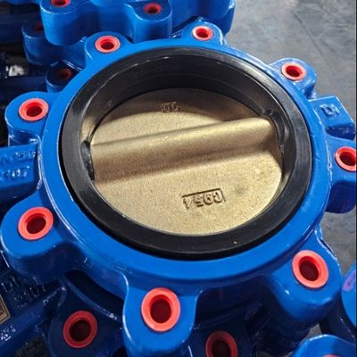 Material do corpo Ferro Dúctil GGG50 válvula borboleta Wafer Flanged Lug Padrão de água