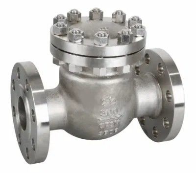 Novas válvulas de retenção de balanço metálicas de design e montagem com suporte de serviço pós-venda