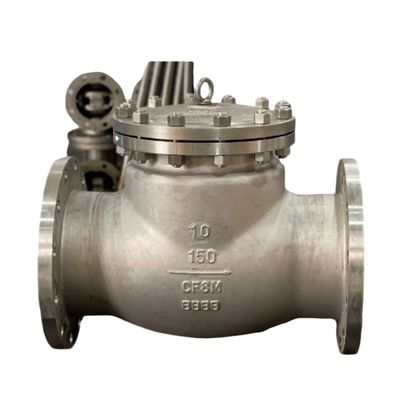 DN200 de aço inoxidável 8 polegadas PN16 duplo tipo de flange sem retorno válvula de verificação de balanço