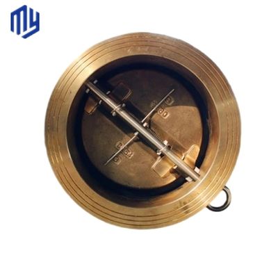 Válvula de verificação hidráulica de wafer de ferro fundido de aço inoxidável 304 316 válvula de verificação de placa dupla