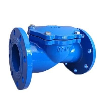 Suporte DN200 BS AWWA Ferro fundido de aço volátil silencioso placa de borracha válvula de verificação de balanço