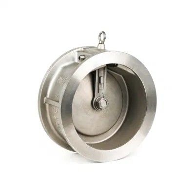 Medição de água DN 50 Wafer Lift Single Plate Swing Check Valve Flange de aço inoxidável Pn25