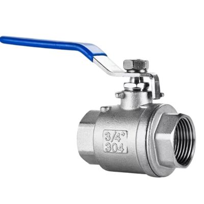 1000psi Bsp Thread 1/2" SS304/316L 2PCS válvula de esferas de aço inoxidável para tratamento de água