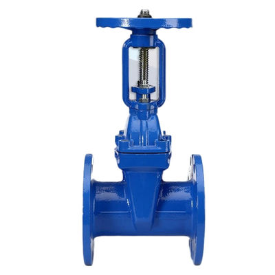 Válvula de fecho de porta elástica de ferro dúctil manual DN50 100 150 para meios de água