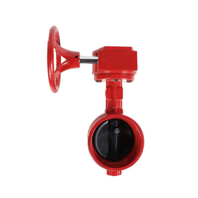 Clampada de vedação suave de meio de gás Tipo D381X-16Q Turbina Groove Butterfly Valve para Industrial