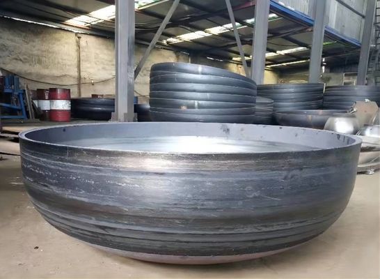 Largo de aço carbono Elíptico final de prato com personalizado Asme Dished final cabeça de prato