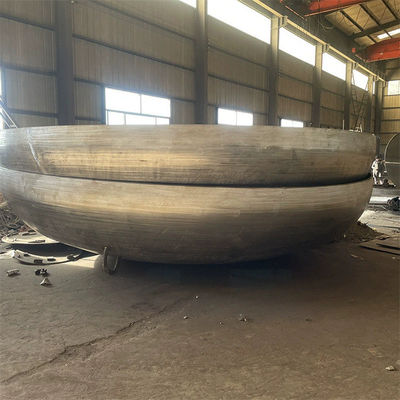 Cabeça do tanque de aço inoxidável de alta precisão em design hemisférico padrão ASME