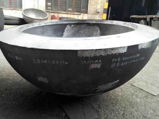 Conexão de soldadura padrão ASME de aço inoxidável cabeça hemisférica