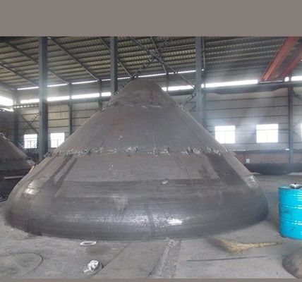 Poluição 304 cabeça cônica de aço inoxidável cabeça de tanque de cone com ligação de soldagem