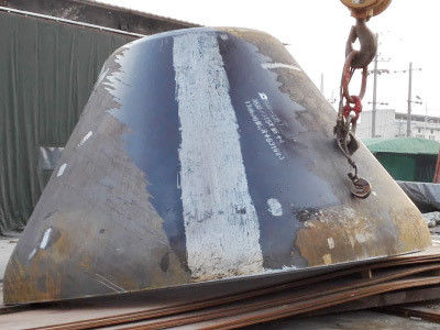 Poluição 304 cabeça cônica de aço inoxidável cabeça de tanque de cone com ligação de soldagem