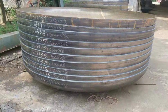 Tamanho personalizado Cabeça de prato 1000mm 6mm Cabeça de hemisfério de aço leve