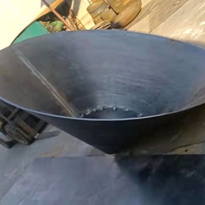 Carbono de aço personalizado aço inoxidável cone plano fundo tanque cabeças cônicas para o design