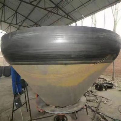 Tanque de aço carbono personalizado de fundo de cabeça de cone e terminações de prato para competitividade e suporte