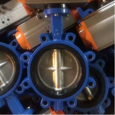 Meio de água PN10 PN16 Rubber Seal Lug Tipo Butterfly Valve Lt Tipo Worm Acionado