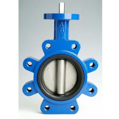 Meio de água PN10 PN16 Rubber Seal Lug Tipo Butterfly Valve Lt Tipo Worm Acionado