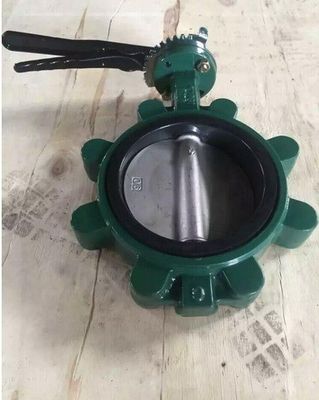 Válvula borboleta de ferro fundido de tipo SS Lt Wafer com anel de vedação de PTFE EPDM personalizado