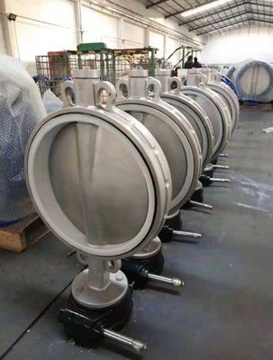 Válvula de borboleta de aço inoxidável DN200 personalizada GGG50 EPDM com certificado