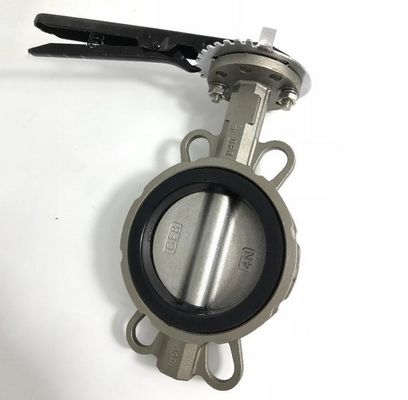 Válvula de borboleta de aço inoxidável DN200 personalizada GGG50 EPDM com certificado