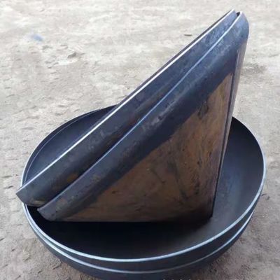 Cabeça do recipiente de pressão de aço carbono Pressão a frio Disco Tanque cônico Fim de tanque Cabeça cônica