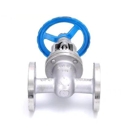 3 polegadas CF8 de aço inoxidável worm gear manual válvula de portão de flange com classificação ANSI 150LB