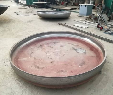 Conexão de solda Cobertura de cabeça plana de aço carbono para peças de caldeiras de recipientes sob pressão