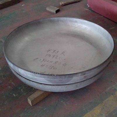 Conexão de solda Cobertura de cabeça plana de aço carbono para peças de caldeiras de recipientes sob pressão