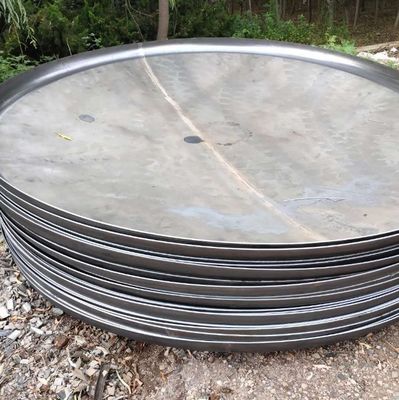 Tamanho personalizado de solda fundo de tanque 1000 mm cabeça elíptica plana para peças iguais da caldeira
