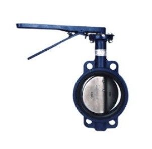 Valva de borboleta de aço inoxidável/aço carbono com operação manual