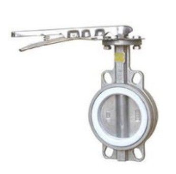 Valva de borboleta de aço inoxidável/aço carbono com operação manual