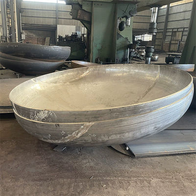 Cabeça elíptica de acabamento de tanque de aço carbono leve com design e fundição personalizados