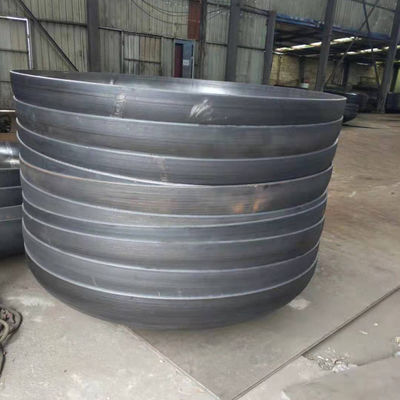 Cabeça elíptica de acabamento de tanque de aço carbono leve com design e fundição personalizados