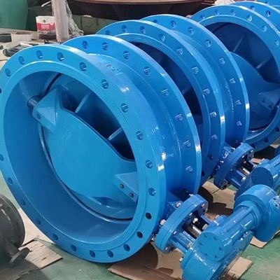 PN10 PN16 PN25 CLASSE150 válvula de borboleta excêntrica de dupla flanges dupla deslocação com pneumática elétrica