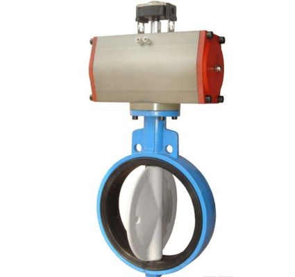 Válvula de borboleta pneumática personalizada para aplicações industriais de temperatura normal