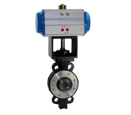 Customize válvula de borboleta do atuador pneumático de ferro dúctil com certificado completo