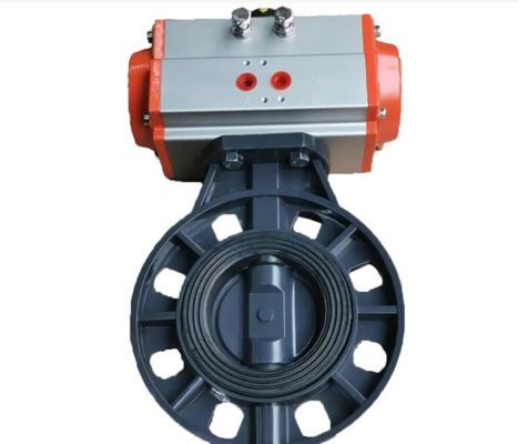 Customize válvula de borboleta do atuador pneumático de ferro dúctil com certificado completo