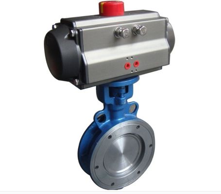 Customize válvula de borboleta do atuador pneumático de ferro dúctil com certificado completo