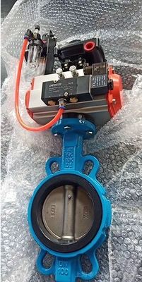Ferro fundido DI controle manual Wafer Butterfly válvula e montagem com serviço personalizado