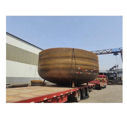 Tubos de aço inoxidável encaixe tampa final com OEM aço carbono cabeça hemisférica