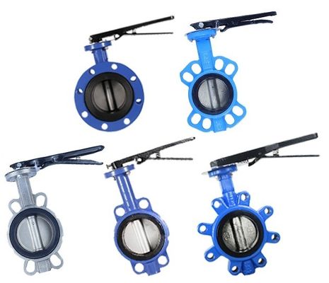Material de vedação de PTFE Dúctil Ferro Worm Gear Elétrico Lug Butterfly Valve para INDUSTRIAL