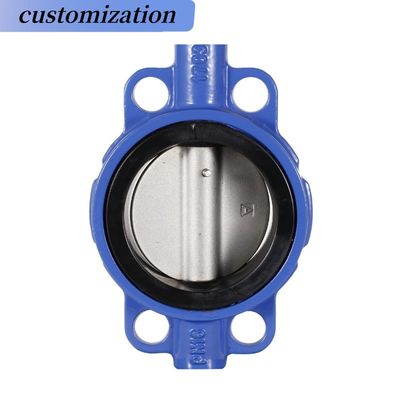 Material de vedação de PTFE Dúctil Ferro Worm Gear Elétrico Lug Butterfly Valve para INDUSTRIAL