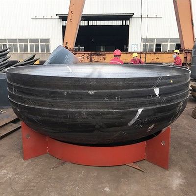 Conexão de soldadura de aço carbono cabeça de tanque elíptica finalização de fabricação conforme o desenho