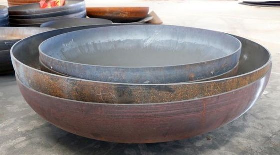 Conexão de soldadura de aço carbono cabeça de tanque elíptica finalização de fabricação conforme o desenho