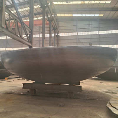 Conexão de soldadura de aço carbono cabeça de tanque elíptica finalização de fabricação conforme o desenho